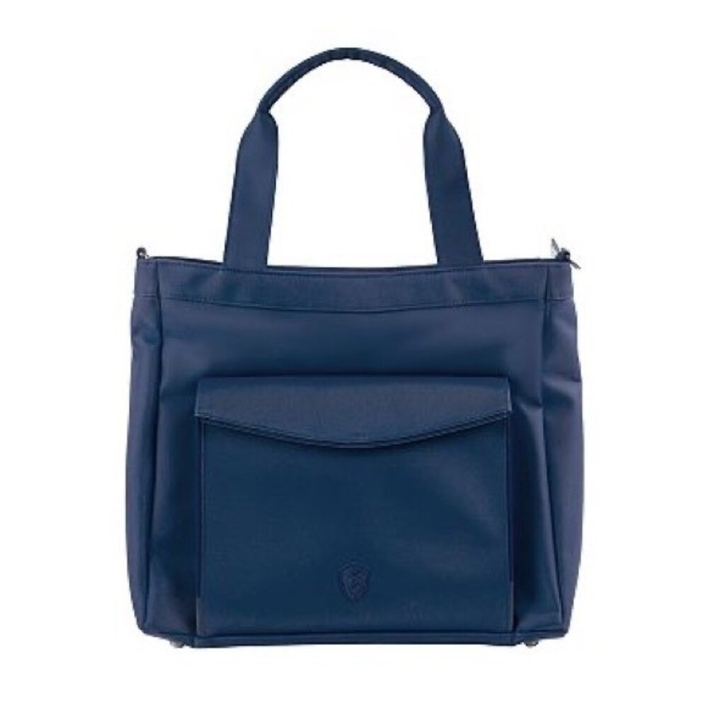 Heys HiLite Laptop Tablet Tote Bag Blue Nylon Travel Crossbody Carry On RFID